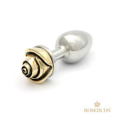 Rosebuds Luxe Anal Plug with Jeweled Rose Tip - Medium Butt Plugs